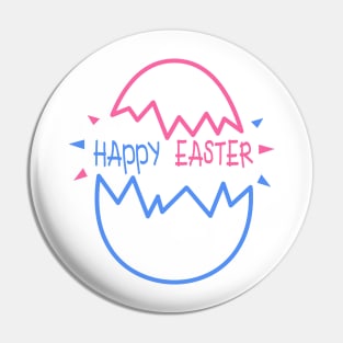 Happy Easter Eggs Pin