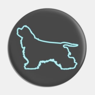 80s Retro Neon Sign Cocker Spaniel Pin