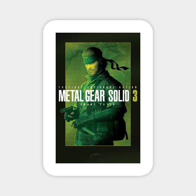 Metal Gear Solid 3 "Naked Snake" Poster Magnet by Jamieferrato19