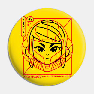 Cyber Helmet Metoroido Pin