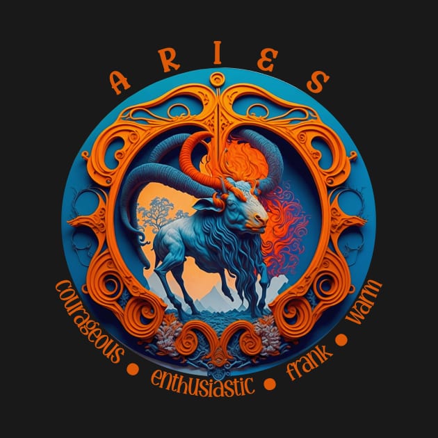 Design for Aries Zodiac Sign_8 by thematics