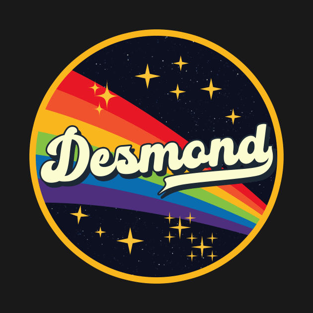 Desmond // Rainbow In Space Vintage Style by LMW Art