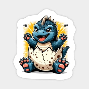 New Born King Of The Monsters Magnet