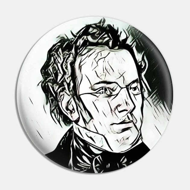 Franz Schubert Black And White Portrait | Franz Schubert Artwork 2 Pin by JustLit