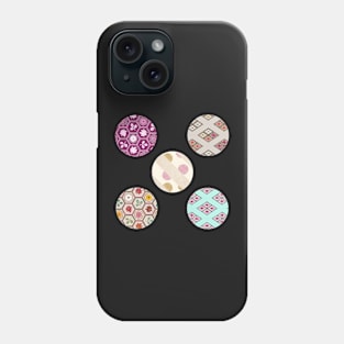 Origami Paper Traditional Japanese Pattern Sticker Set - Cotton Candy Geometric Florals Phone Case