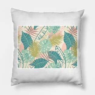Tropical Leaves- floral patterns Pillow