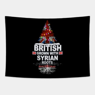 British Grown With Syrian Roots - Gift for Syrian With Roots From Syria Tapestry