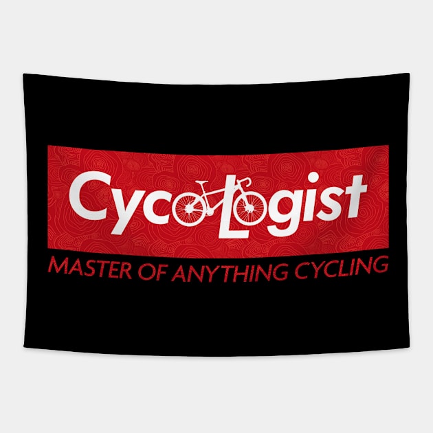 Cycologist - Master of Anything Cycling v5 Tapestry by Design_Lawrence