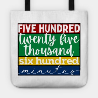 525600 Minutes - Rent Musical Quote Tote