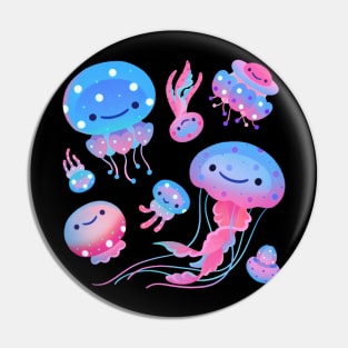 Polka dot jellyfish Pin
