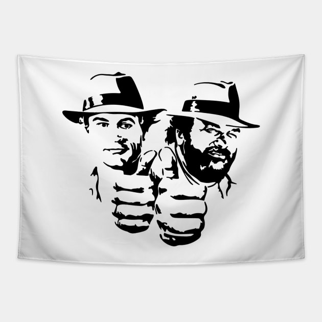 Bud Spencer and Terence Hill Tapestry by MokeyDesign