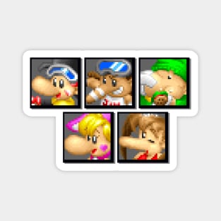 Snowboard Kids Portraits Magnet