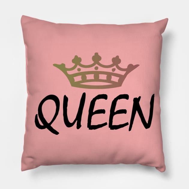 THE QUEEN, CROWN, MOM Pillow by RENAN1989