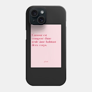 Quotes about love - Aristotle Phone Case