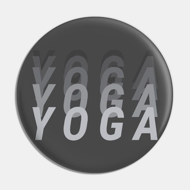 Yoga Yoga Yoga Pin by Coffee Parade