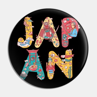 japan culture custom letter Pin