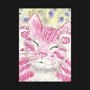 Happy Cat pink T-Shirt