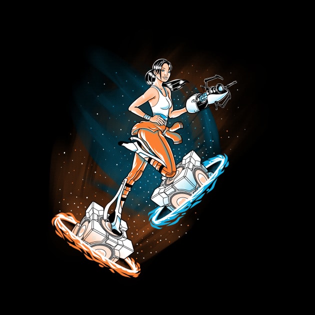 Chell PinUP by Cromanart