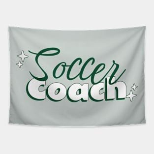 Cute Soccer Coach Tapestry