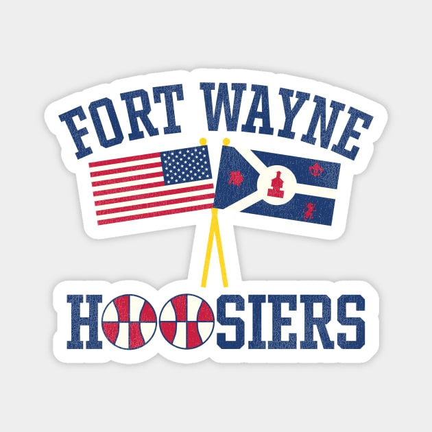 Defunct Fort Wayne Hoosiers Basketball Team Magnet by Defunctland