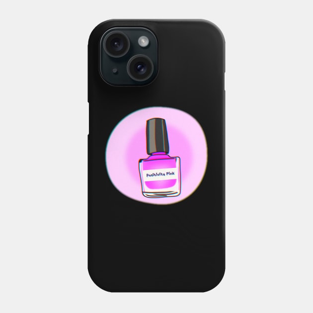 Positivity Pink Nail Polish Phone Case by ROLLIE MC SCROLLIE