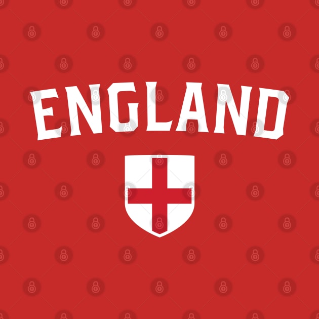 England Sports Fan • Classic Flag Shield National Team Support Badge by Kushteez