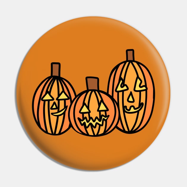 Jack O Lantern Pumpkin set doodle, made by SpookyShoppe Pin by EndlessEmporium