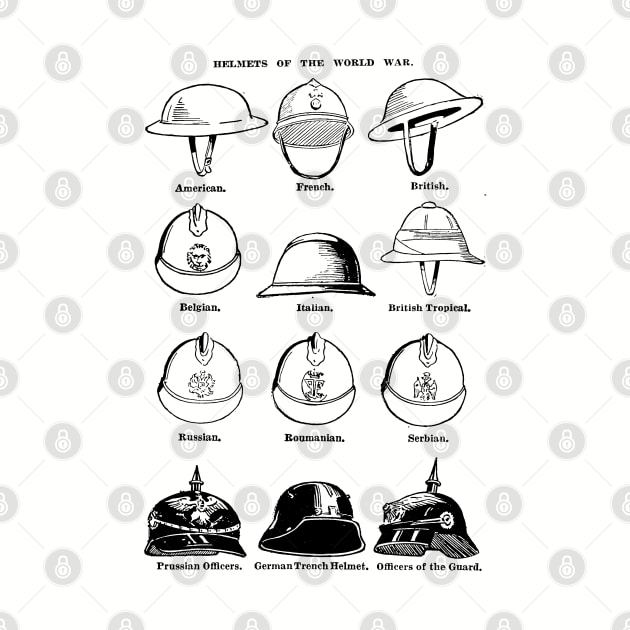 Helmets of the World War 1 by Distant War