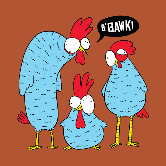 Three Goofy Chickens by Threadded