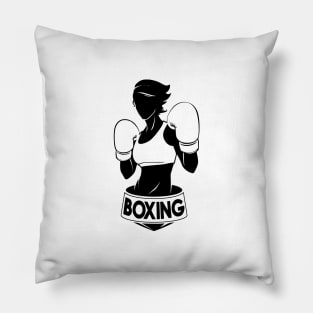 Boxing like a woman Pillow