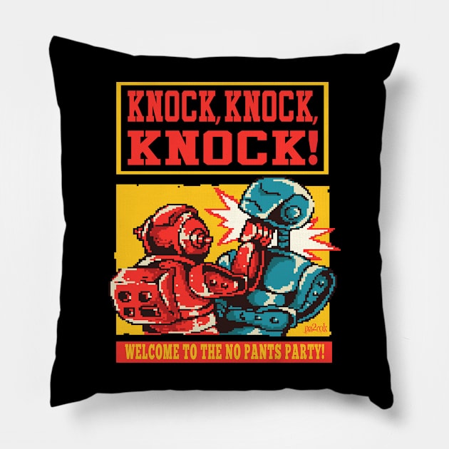 Knock Knock Knock Gaming Pillow by pa2rok