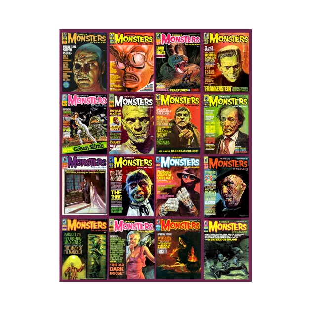 Famous Monsters Collage Series 4 by Starbase79