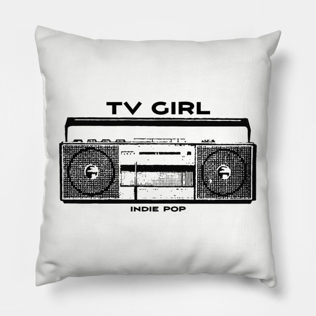 Tv Girl Pillow by Rejfu Store