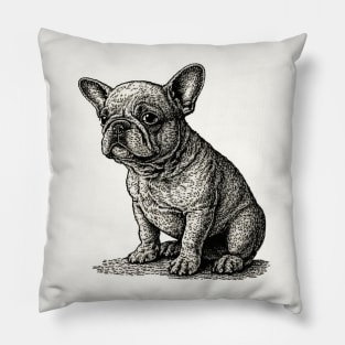 French Bulldog in Underground 70's Style Pillow