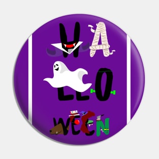 Typography Design for Halloween Pin