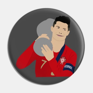 Cristiano ronaldo winning the Nations league Pin