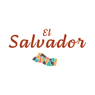 El Salvador plain text Salvadorian Merch, Cipote, Pupusas T-Shirt