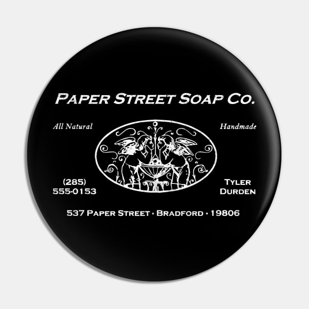 Paper Street Soap Co. - Fight Club vintage logo Pin by BodinStreet