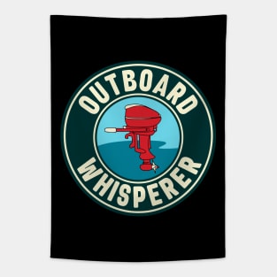 Vintage Outboard Boat Motor Whisperer Tapestry