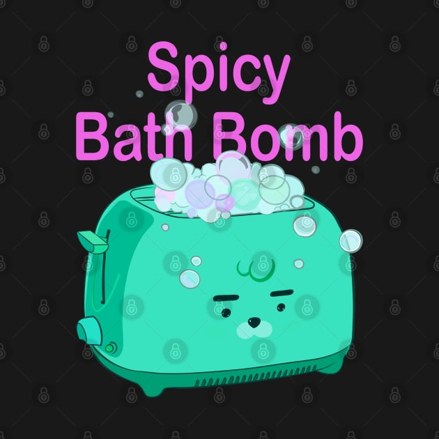 Retro inscription "Spicy bath bomb" by shikita_a