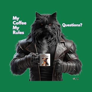 Big Coffee Cat by focusln T-Shirt