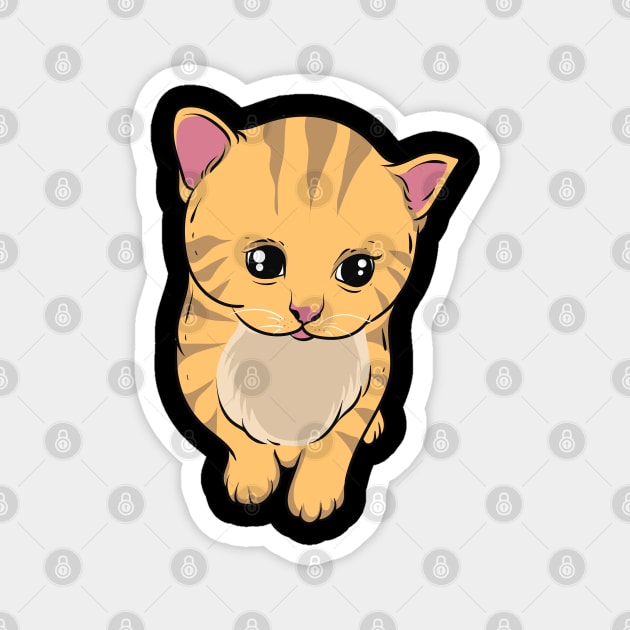 Sweet little kitten. Magnet by theanimaldude