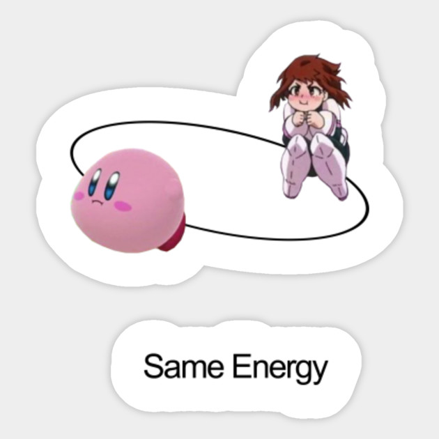 Ochako Kirby Uraraka Ochako Uraraka Sticker Teepublic