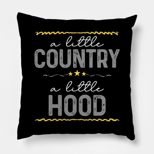 A Little Country A Little Hood Pillow by maxcode