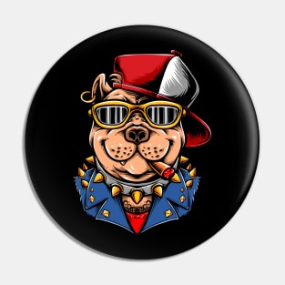 gangster dog  character Pin