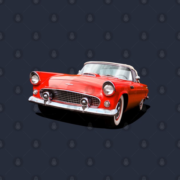 1956 Ford Thunderbird in red by candcretro