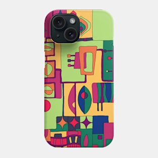 Mid-Century Modern All Over Print Phone Case