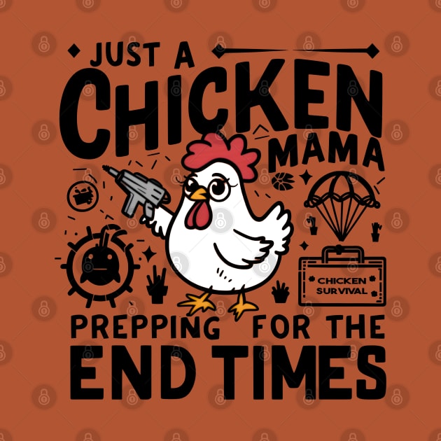 Humorous Chicken Prepper Survivalist Image by Reformed Fire