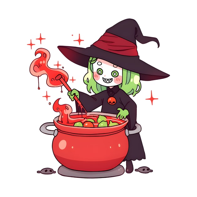 Witch Halloween Tee by ragil_studio