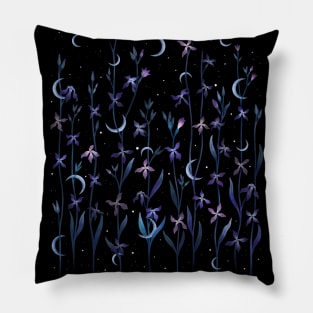 Greeting to the Moon - Matthiola longipetala Pillow